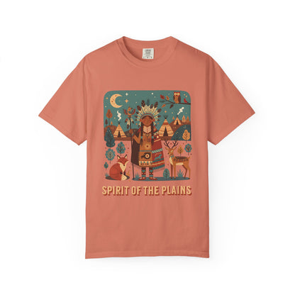 'Spirit of the Plains' T-Shirt — Native-Inspired Spiritual Graphic Tee
