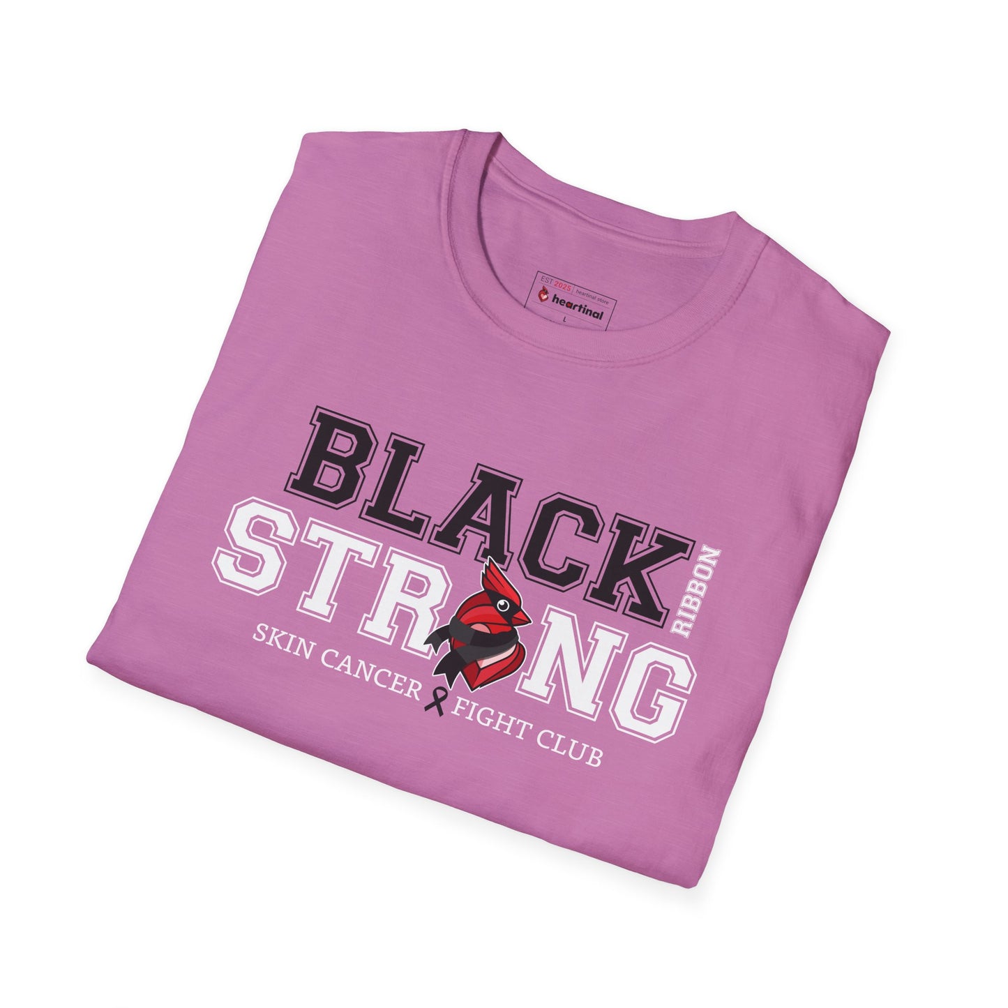 Black Ribbon Strong T-Shirt — Skin Cancer Fight Club Awareness Tee