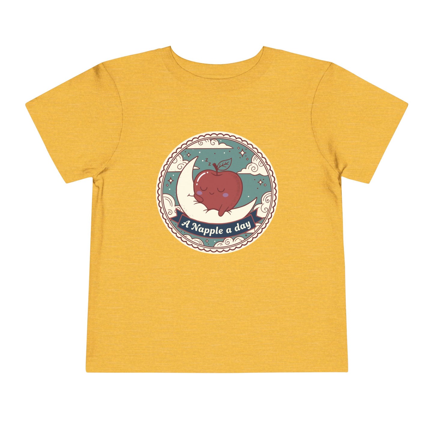 “A Napple a Day” Toddler Tee — Cute Apple Nap Graphic Kids Shirt