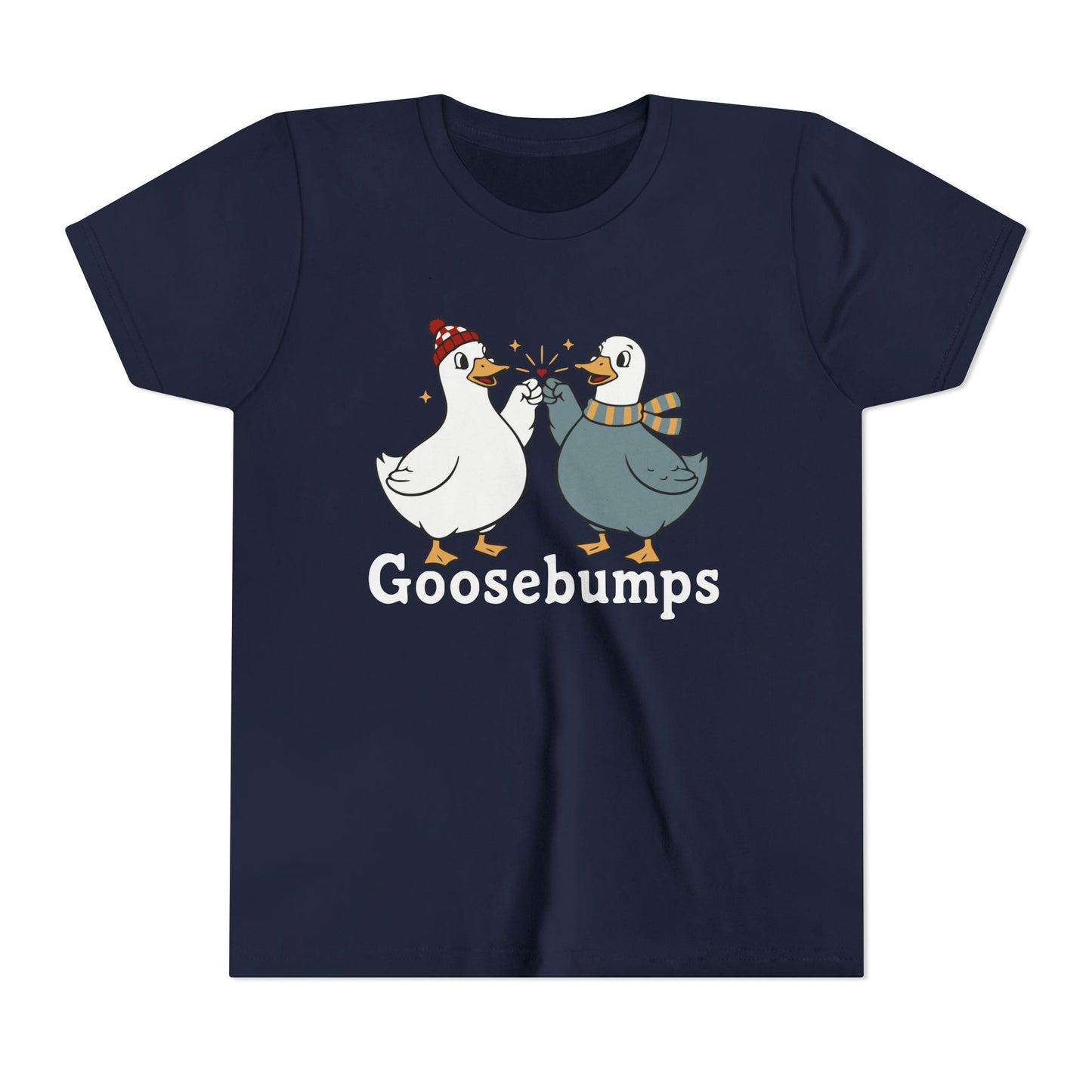 "Goosebumps" Youth Tee - Cute Winter Geese Kids Shirt