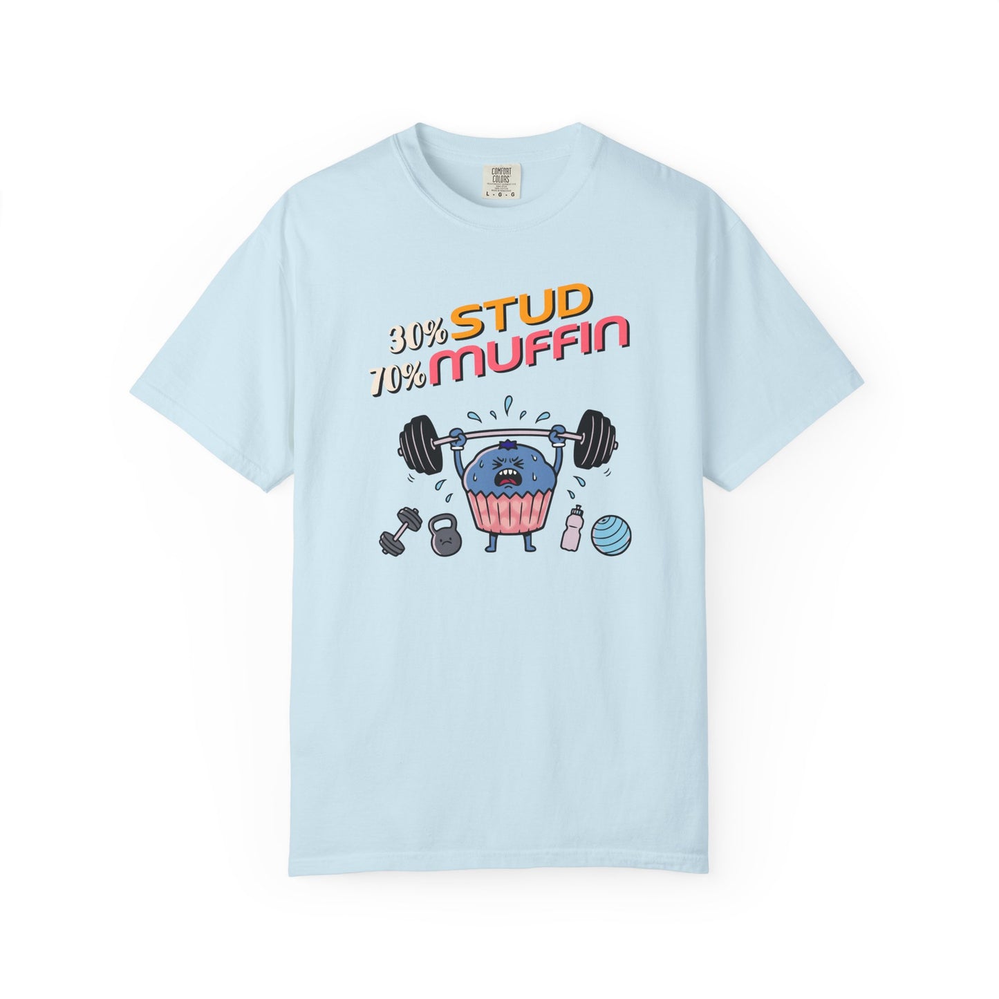 "Stud Muffin" T-Shirt — Cute Funny Gym Cupcake Fitness Design