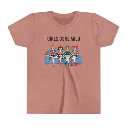 "Girls Gone Mild" Youth Tee – Cute Reading Club Graphic T-Shirt