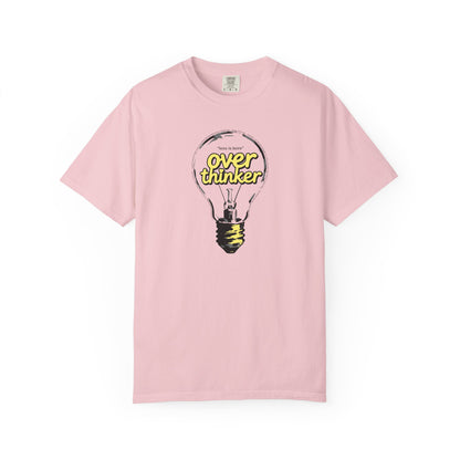 "Overthinker: Less Is Bore" Lightbulb T-Shirt - Smart Funny Tee