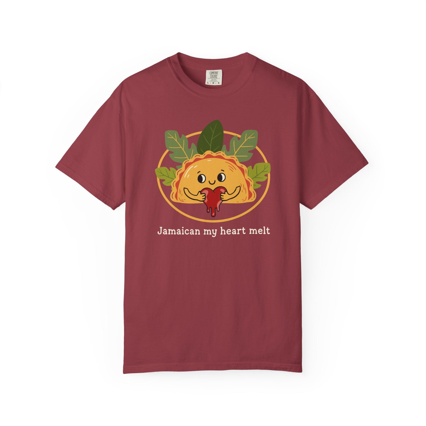 "Jamaican My Heart Melt" T-Shirt — Cute Patty Character Tee