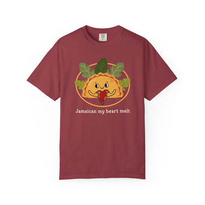 "Jamaican My Heart Melt" T-Shirt — Cute Patty Character Tee
