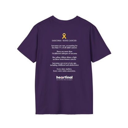 Yellow Strong T-Shirt — Sarcoma Bone Cancer Fight Club Awareness Tee
