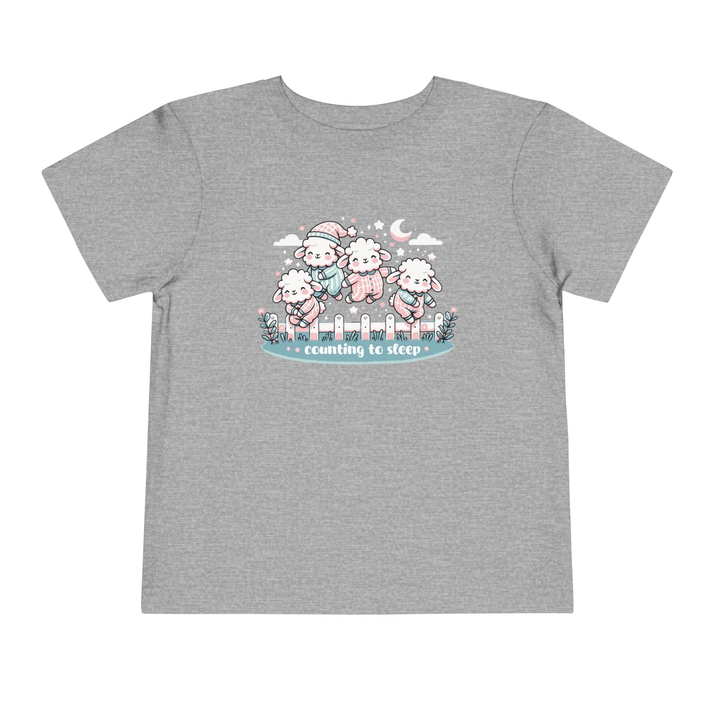 "Counting to Sleep" Toddler Tee — Cute Sleepy Sheep Bedtime Shirt