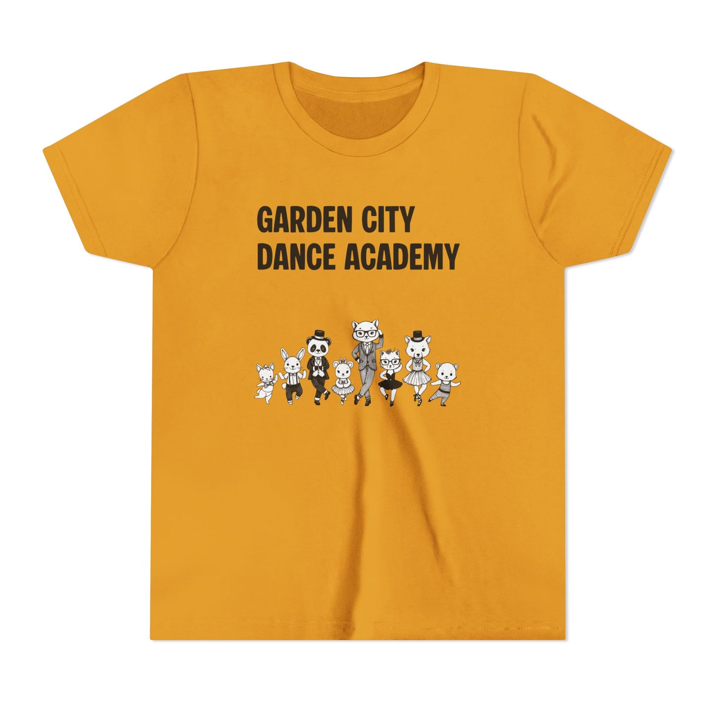 "Garden City Dance Academy" Youth Tee — Kids Dance Club Cartoon Dancers T-Shirt