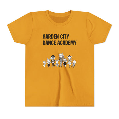 "Garden City Dance Academy" Youth Tee — Kids Dance Club Cartoon Dancers T-Shirt