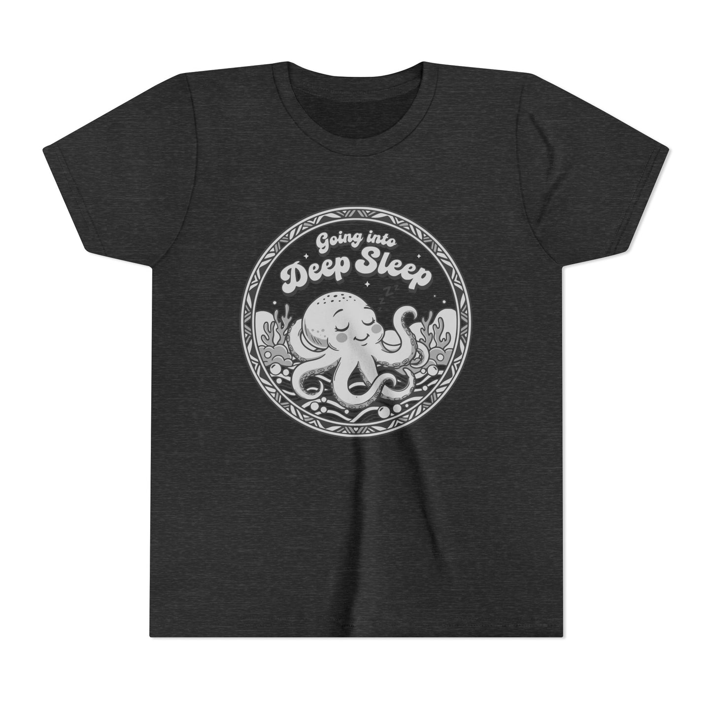 "Going Into Deep Sleep" Youth Tee — Cute Octopus Underwater Graphic Shirt