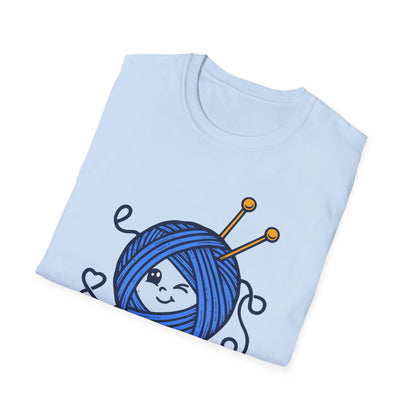 Feeling Knotty T-Shirt — Cute Knitting Yarn Ball Tee for Crafters