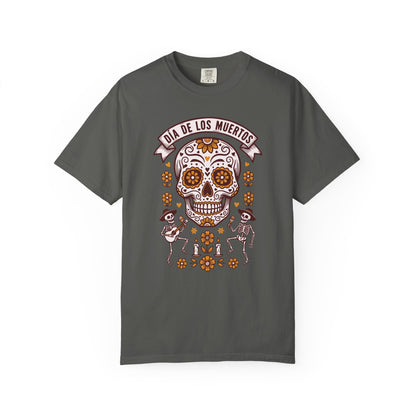 Día de los Muertos Sugar Skull T-Shirt — Floral Calavera Day of the Dead Tee