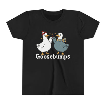 "Goosebumps" Youth Tee - Cute Winter Geese Kids Shirt