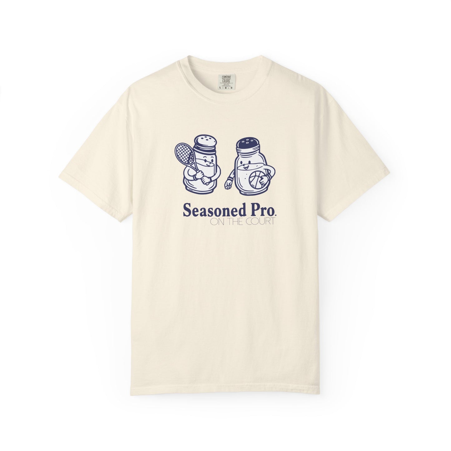 "Seasoned Pro on the Court" T-Shirt — Cute Salt & Pepper Shakers Athletic Graphic Tee