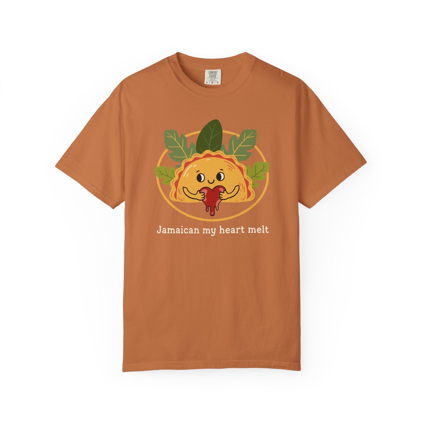 "Jamaican My Heart Melt" T-Shirt — Cute Patty Character Tee