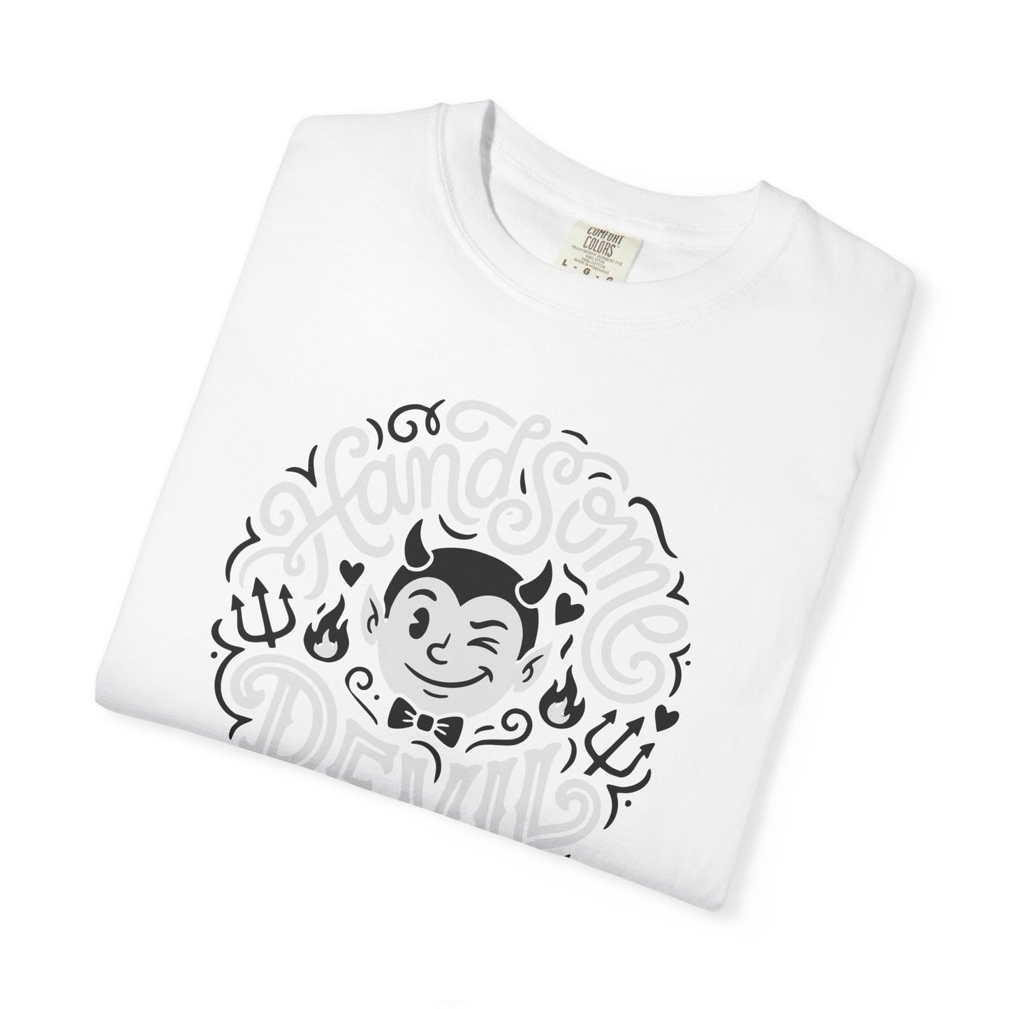 "Handsome Devil" Graphic T-Shirt — Cute Retro Devil Illustration Tee
