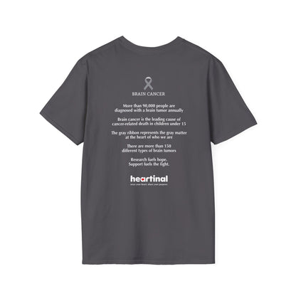 Grey Strong T-Shirt – Brain Cancer Fight Club Support Tee