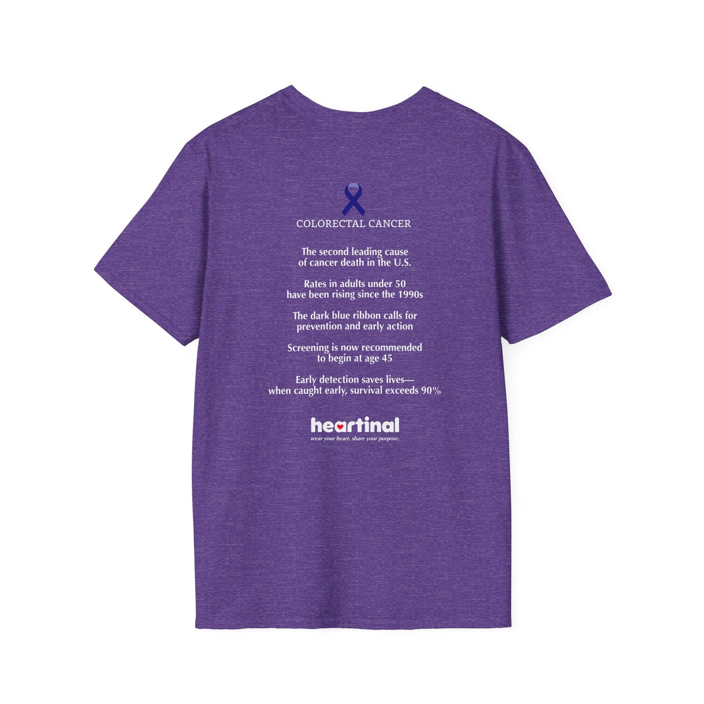 Dark Blue Strong T-Shirt — Colorectal Cancer Awareness Support Tee