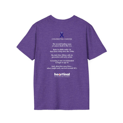 Dark Blue Strong T-Shirt — Colorectal Cancer Awareness Support Tee