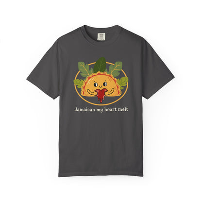 "Jamaican My Heart Melt" T-Shirt — Cute Patty Character Tee