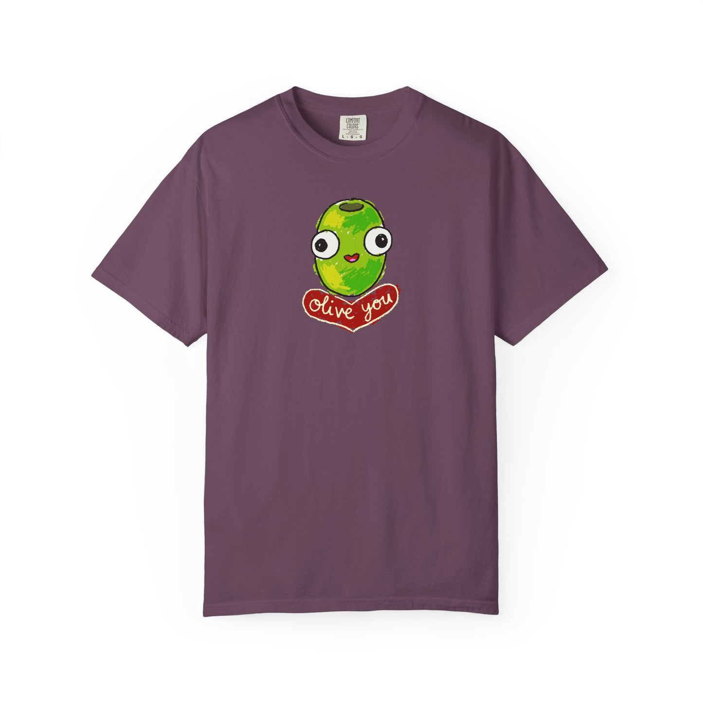 "Olive You" Cute Graphic T-Shirt - Love Tee