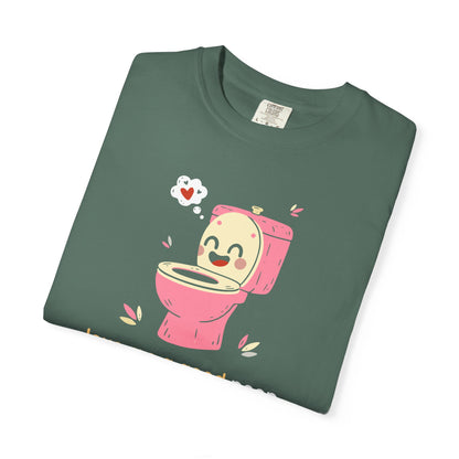 "Love Me a Good Poop" Couples Tee - Funny Toilet Bathroom Graphic T-Shirt —