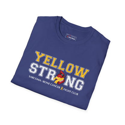 Yellow Strong T-Shirt — Sarcoma Bone Cancer Fight Club Awareness Tee