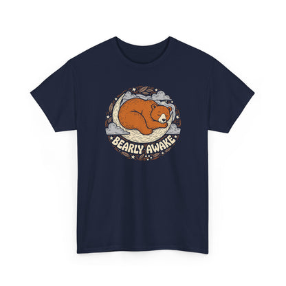 Bearly Awake T-Shirt — Cute Sleeping Bear Graphic Tee