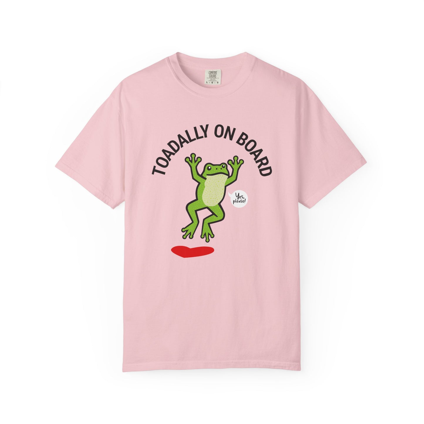 Toadally On Board T-Shirt — Cute Frog Volunteer Graphic Tee
