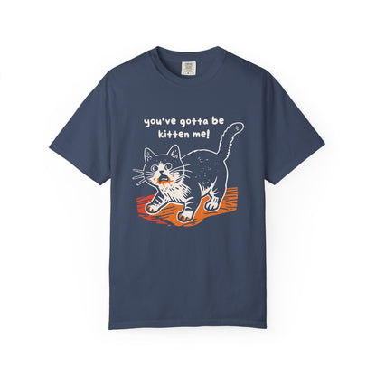 "You've Gotta Be Kitten Me!" Cat Graphic T-Shirt — Cute Retro Playful Kitty Tee