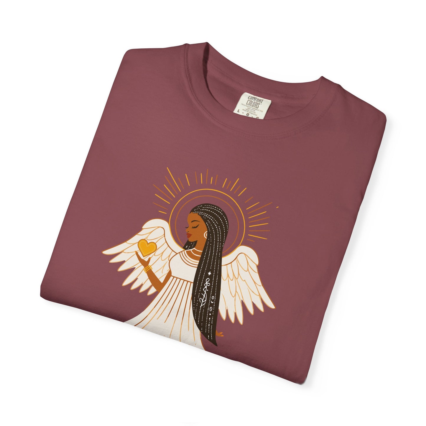 "Love.Hope.Faith. Never give up" T-Shirt - Perseverence Angel Graphic Tee