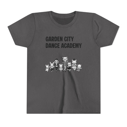 "Garden City Dance Academy" Youth Tee — Kids Dance Club Cartoon Dancers T-Shirt