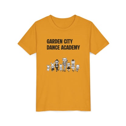"Garden City Dance Academy" Youth Tee — Kids Dance Club Cartoon Dancers T-Shirt