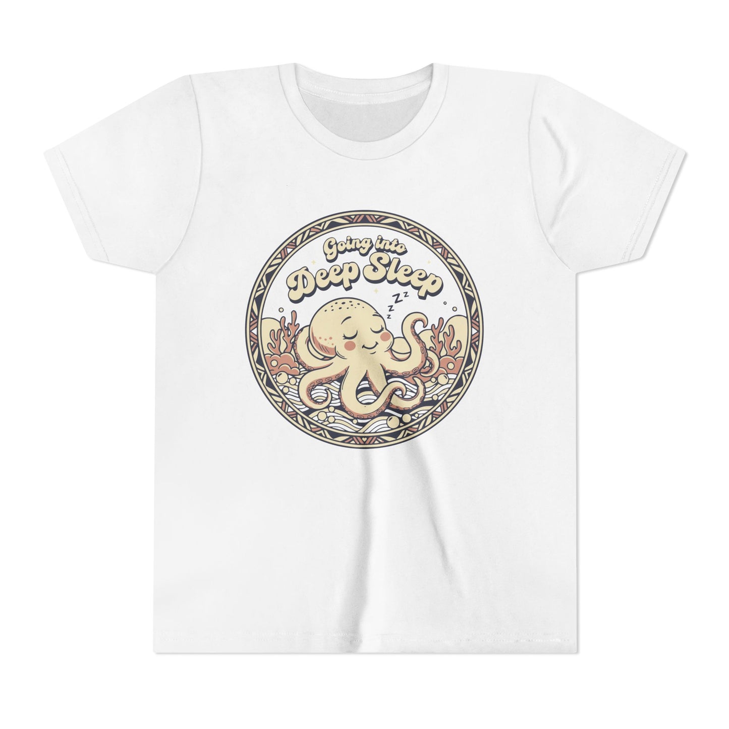 "Going Into Deep Sleep" Youth Tee — Cute Octopus Underwater Graphic Shirt