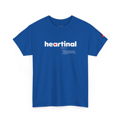 heartinal® "Heart on Your Sleeve" T-Shirt — Wordmark Logo Front with "Nutrition Facts" Back Tee