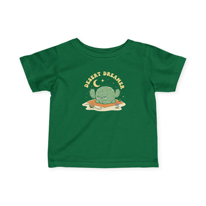 “Desert Dreamer” Infant Tee — Cute Sleeping Cactus Baby Shirt