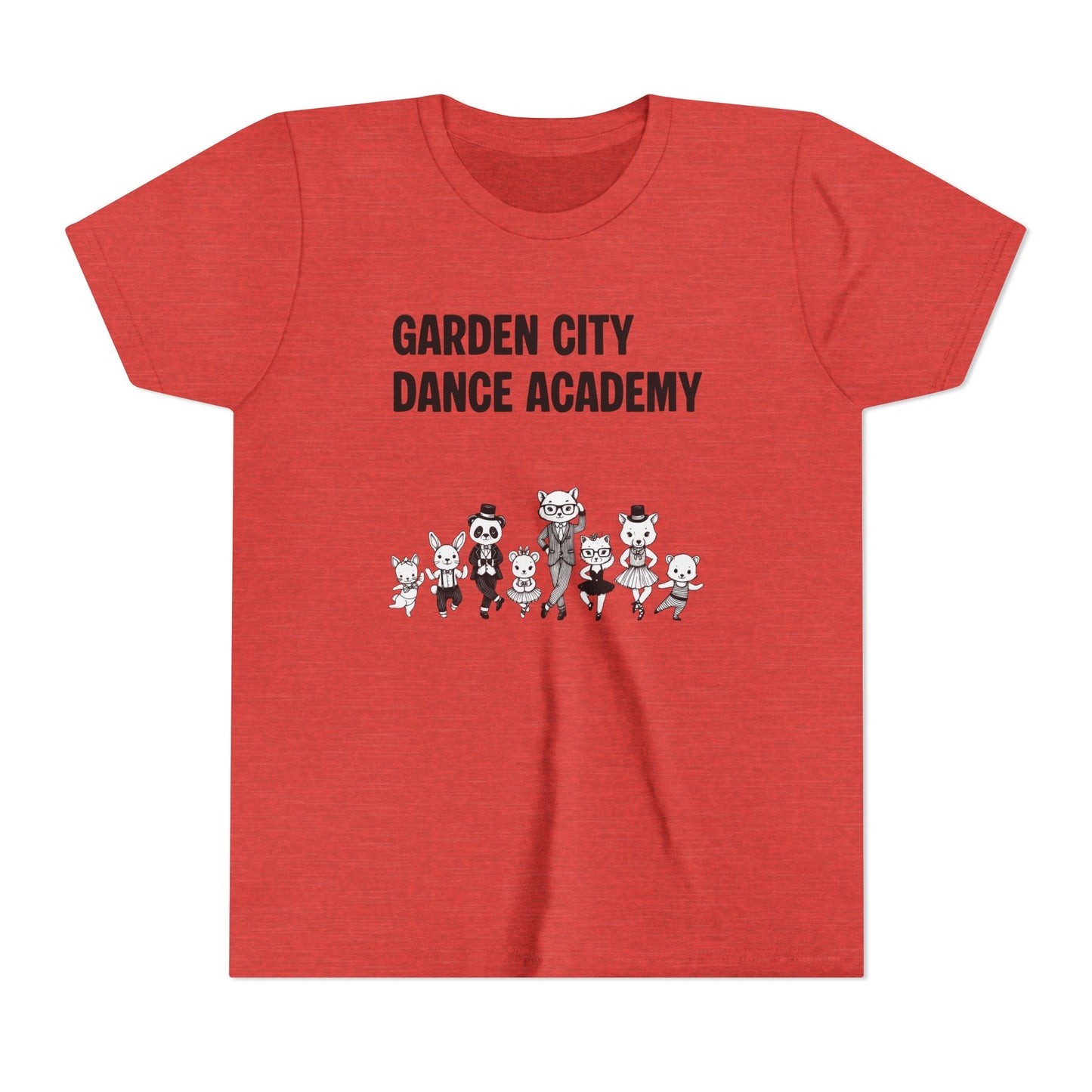 "Garden City Dance Academy" Youth Tee — Kids Dance Club Cartoon Dancers T-Shirt