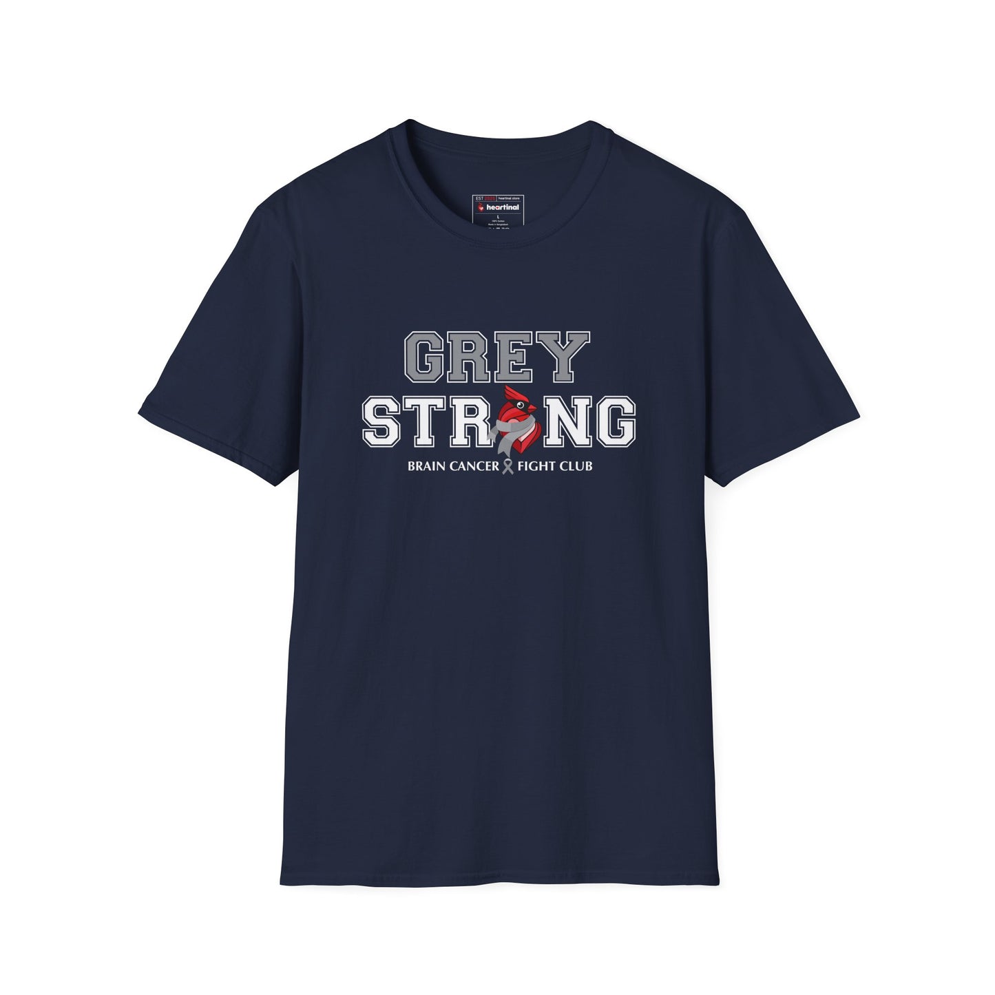 Grey Strong T-Shirt – Brain Cancer Fight Club Support Tee