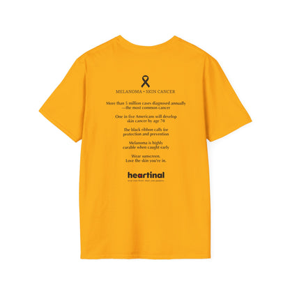 Black Ribbon Strong T-Shirt — Skin Cancer Fight Club Awareness Tee