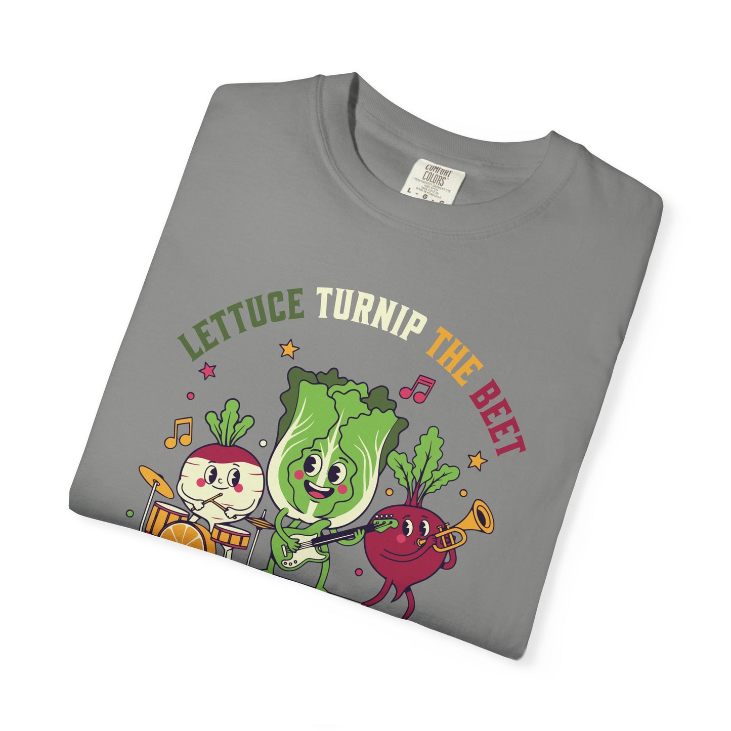 Lettuce Turnip The Beet T-Shirt — Cute Vegetable Band Graphic Tee