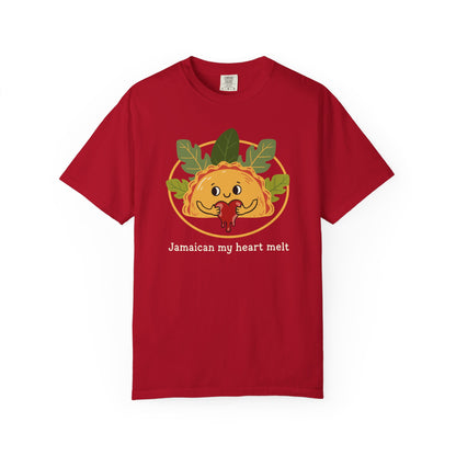"Jamaican My Heart Melt" T-Shirt — Cute Patty Character Tee