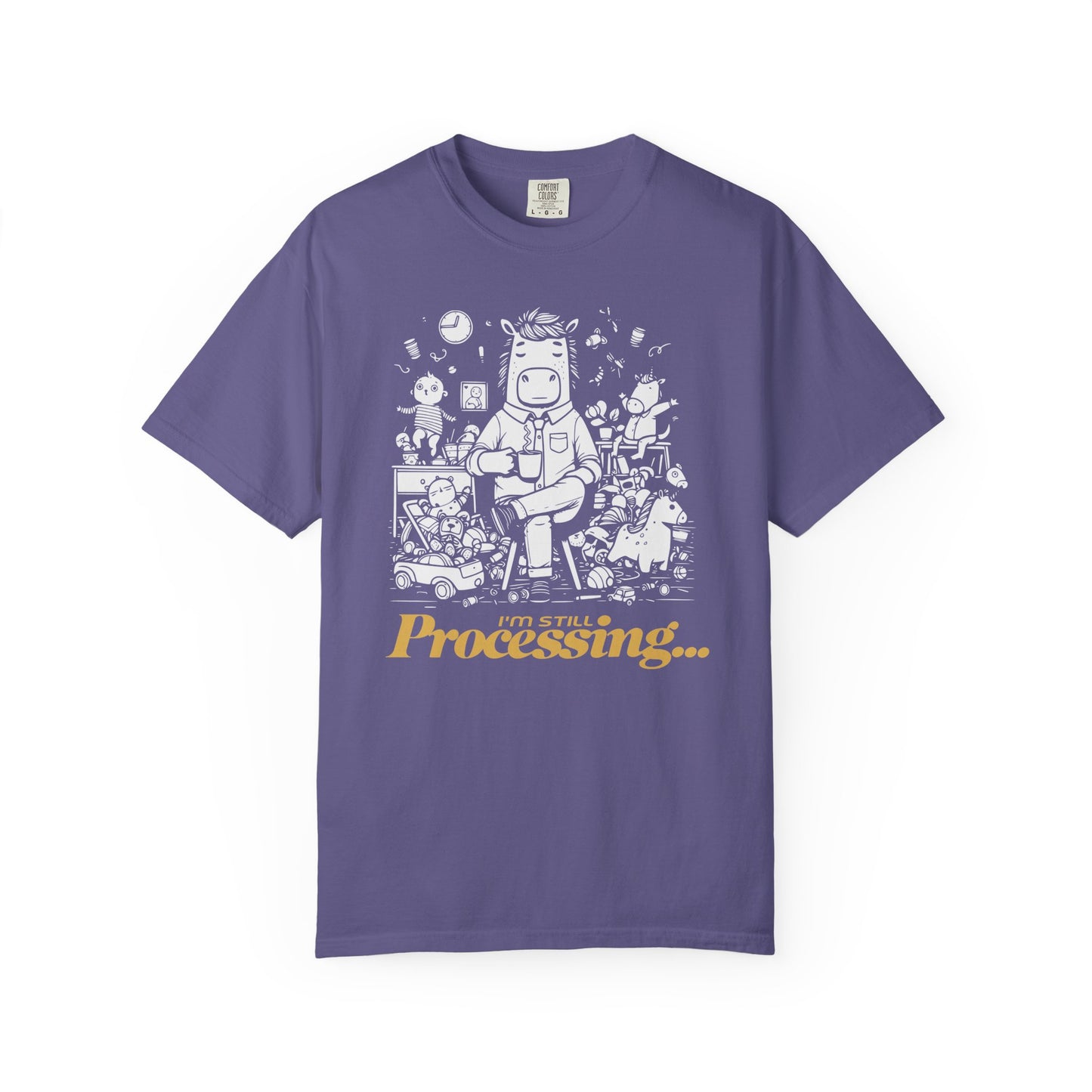 "I'm Still Processing..." T-Shirt - Funny Cartoon Techie Tee