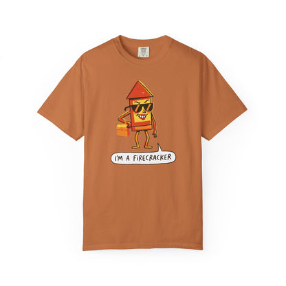 "I’m a Firecracker" Cartoon T-Shirt —  Funny Explosive Persona Tee