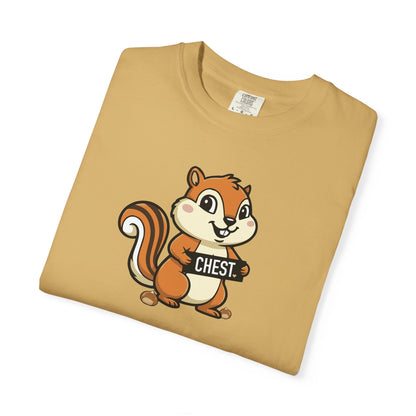 "Chestnuts: Chest" Couples Tee - Chipmunk Censored 'CHEST' Chestnut Graphic T-Shirt