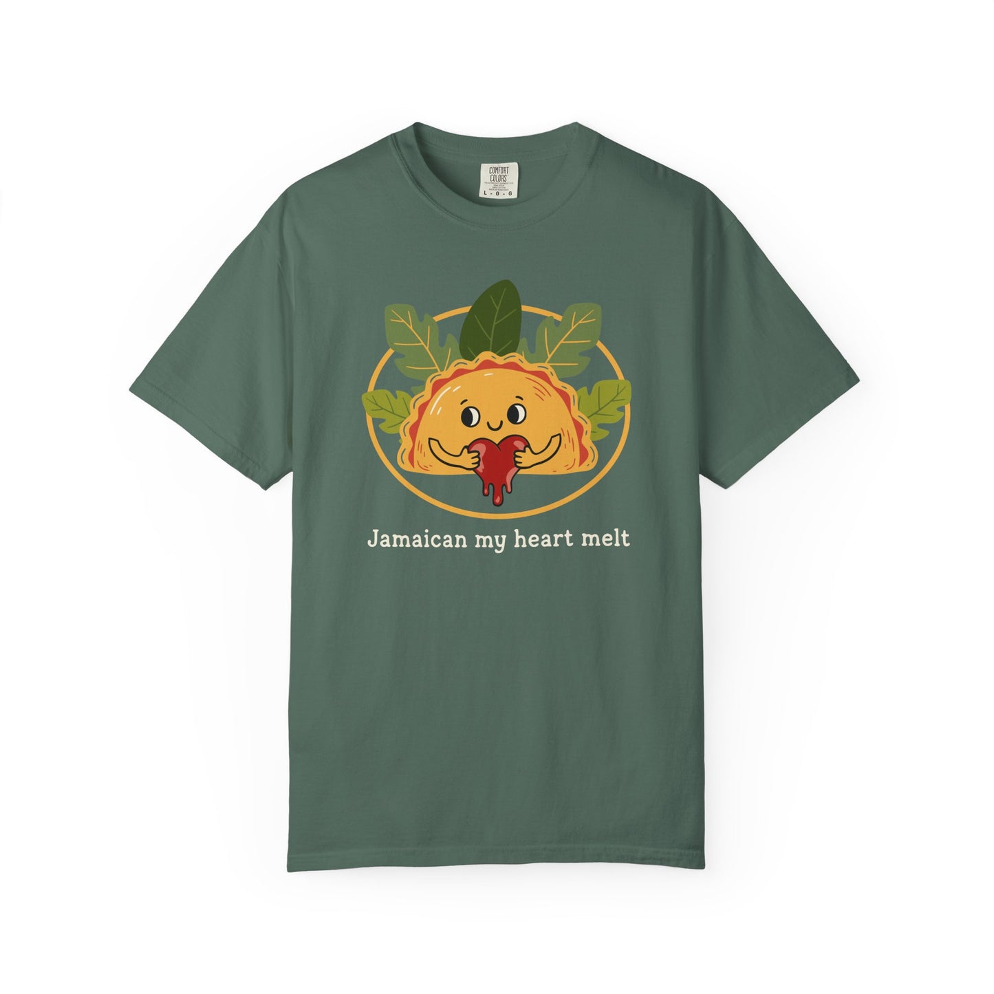 "Jamaican My Heart Melt" T-Shirt — Cute Patty Character Tee
