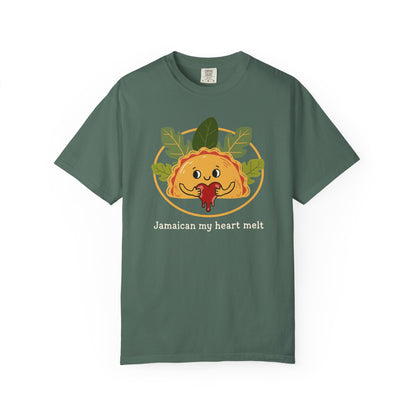 "Jamaican My Heart Melt" T-Shirt — Cute Patty Character Tee