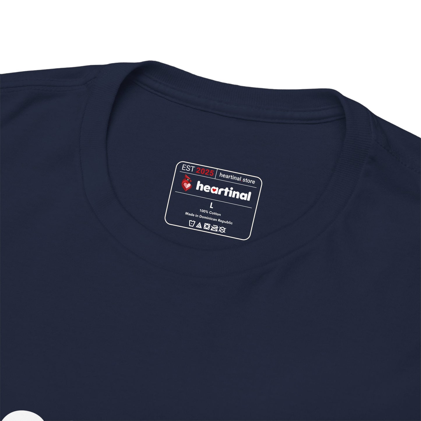 heartinal® "Heart on Your Sleeve" T-Shirt — Wordmark Logo Front with "Nutrition Facts" Back Tee