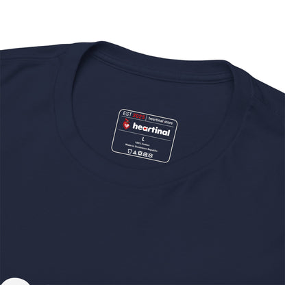 heartinal® "Heart on Your Sleeve" T-Shirt — Wordmark Logo Front with "Nutrition Facts" Back Tee