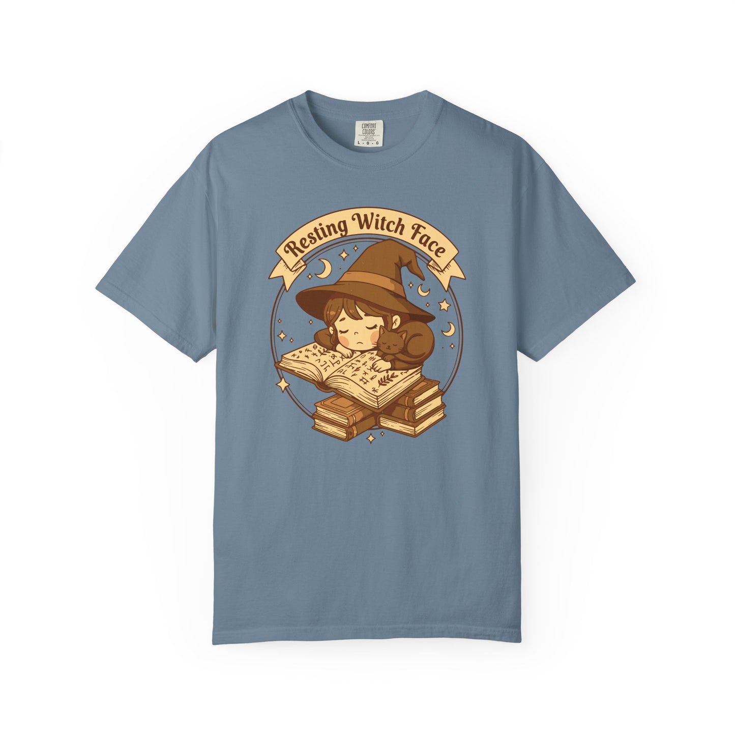 Resting Witch Face T-Shirt — Cute Witch Sleeping Graphic Tee
