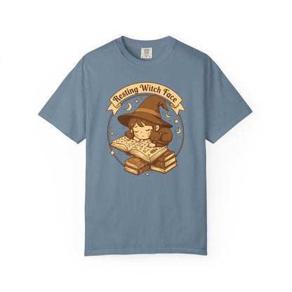 Resting Witch Face T-Shirt — Cute Witch Sleeping Graphic Tee